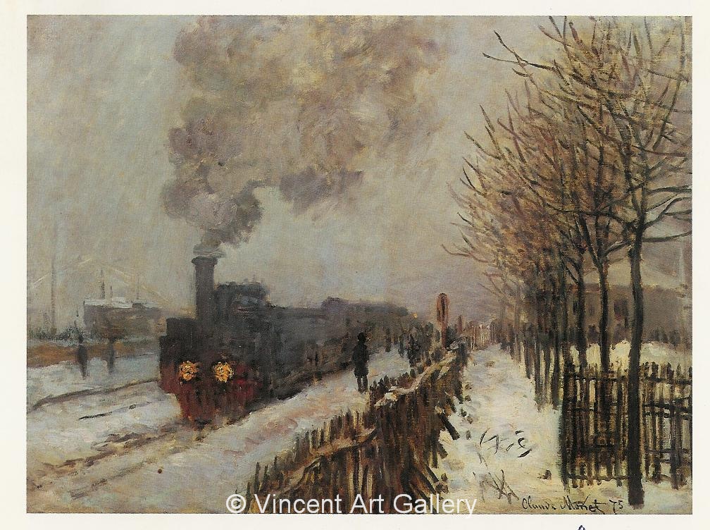 A188, MONET, The Train in the Snow, The Locomotive